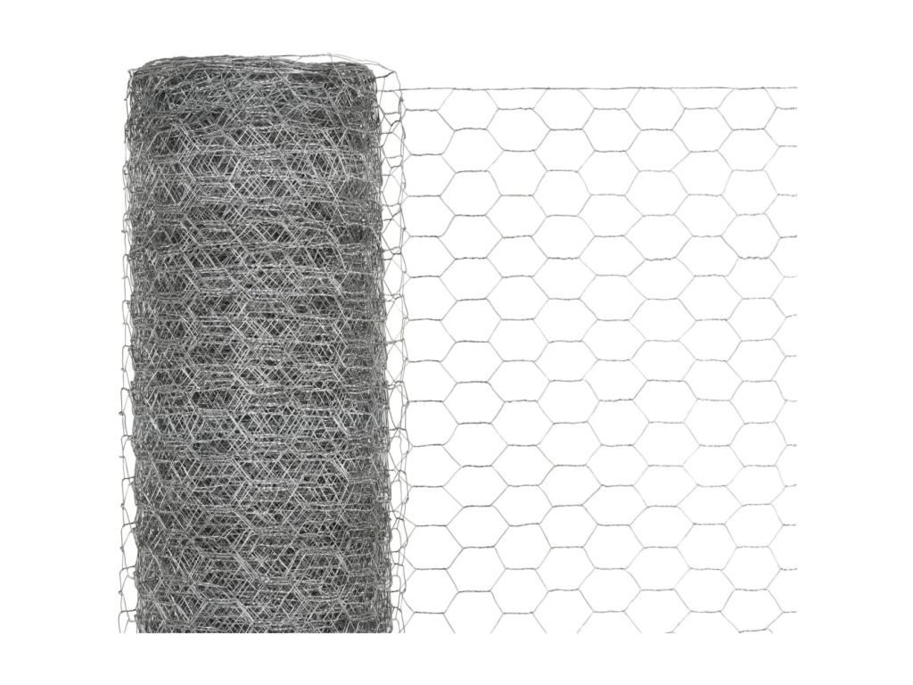 Aviary wire mesh, galvanized steel, 25 x 1.2 m, silver, 3 52475ANBB