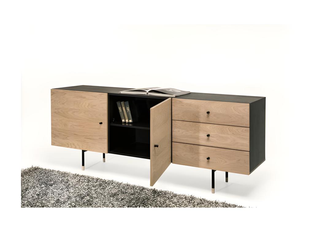 Nidchicshop 2-Door/3-Drawer Buffet, 180cm, Oak, 55469OCUA