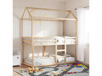Bunk bed with roof 90x190 cm solid pine wood 64067QWIW