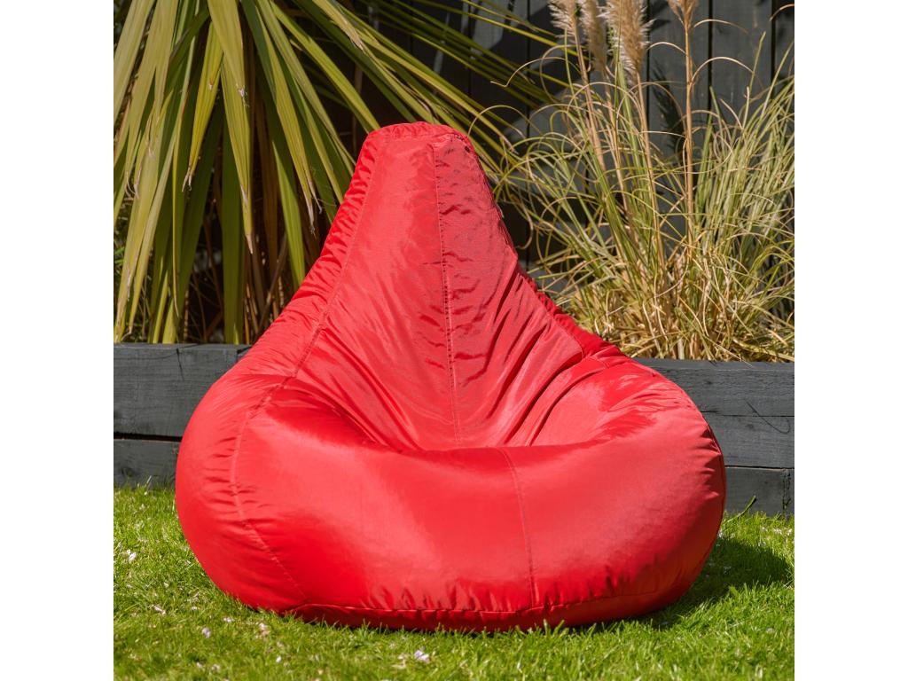 Reclining pouf for indoor and outdoor use, red 67882SZIM