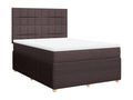 Nidchicshop bed base with mattress, dark brown, 140x200 cm, 74918QLVN