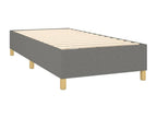 Calmetop bed base with mattress and LED, dark grey, 80x200cm, 33432DLHS