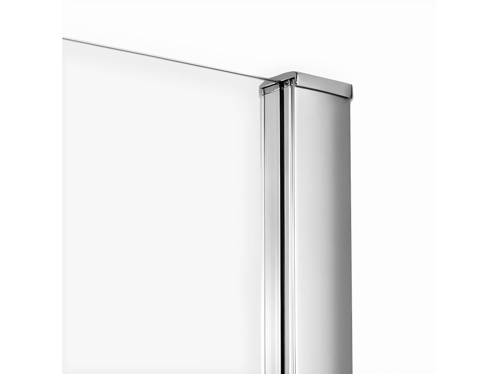Calmetop 2-Panel Chrome Sliding Shower Door, Right-Hand Opening, 140cm Wide, 91356FZDR
