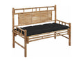 Garden bench with cushion, 120 cm, Calmetop 29924IDDN