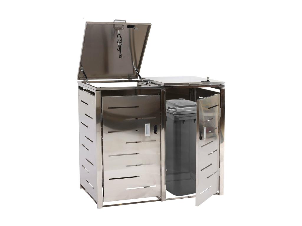 Bin cover for 2 bins Calmetop-E83 2-pack Stainless steel 38kg 66711LQVZ