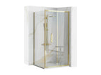 Calmetop Rapid Fold Shower Enclosure 80x80 Gold 70235MEIM