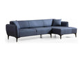 Nidchicshop 270cm 29622SHHW Right-Hand Corner Sofa in Blue Fabric
