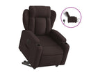 Dark brown fabric electric recliner chair 50357HWIS
