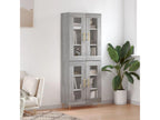Nidchicshop tall sideboard, grey, 69.5x34x180 cm, engineered wood, 92881XWZY