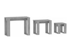 Calmetop 3-Piece Nesting Tables, Grey Engineered Wood, 99081KILJ
