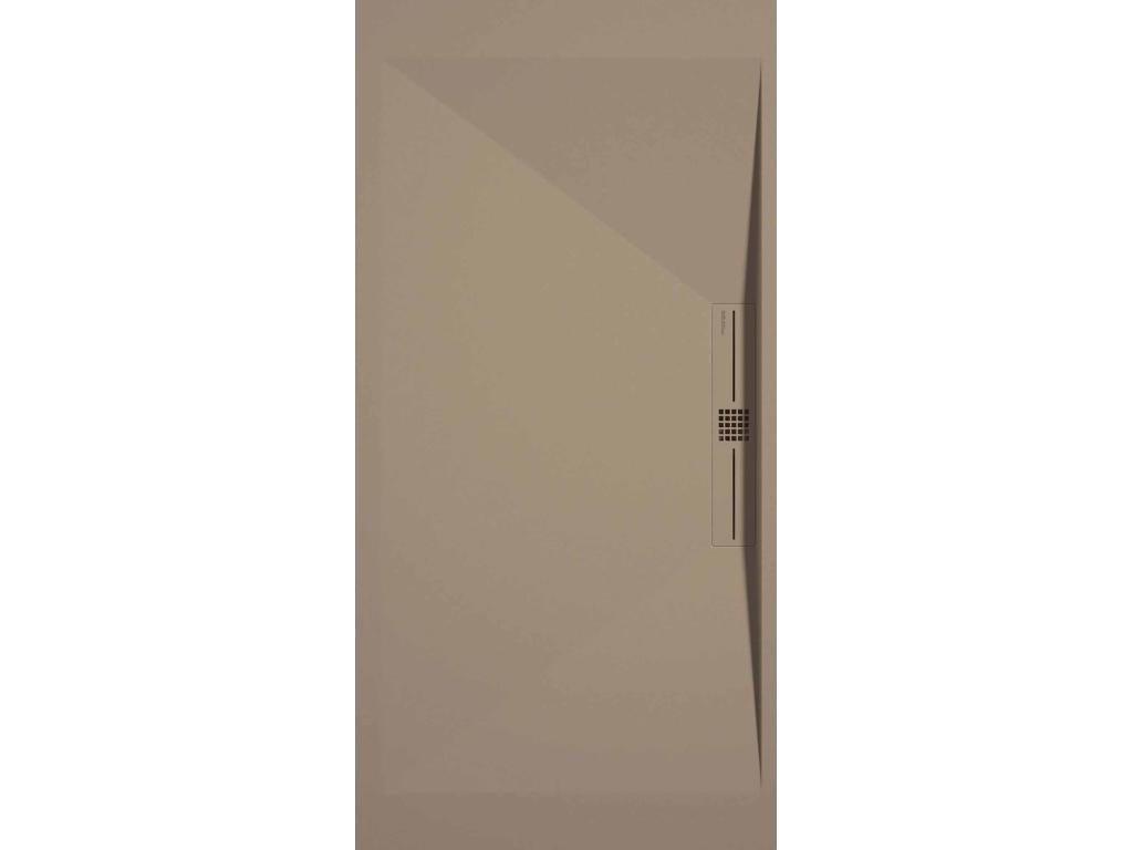 Calmetop shower tray, smooth finish, Calmetop colored grate - 190x90 cm 68440RJHC