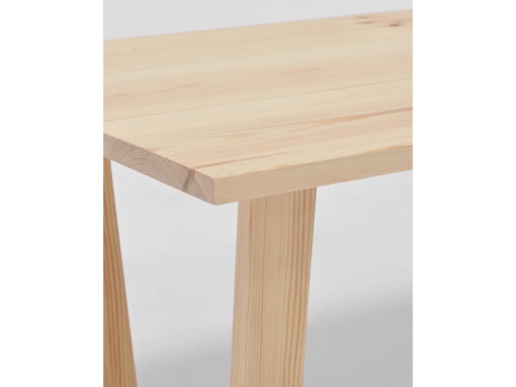 Natural pine wood coffee table 120x45cm - Calmetop 13302NXDQ