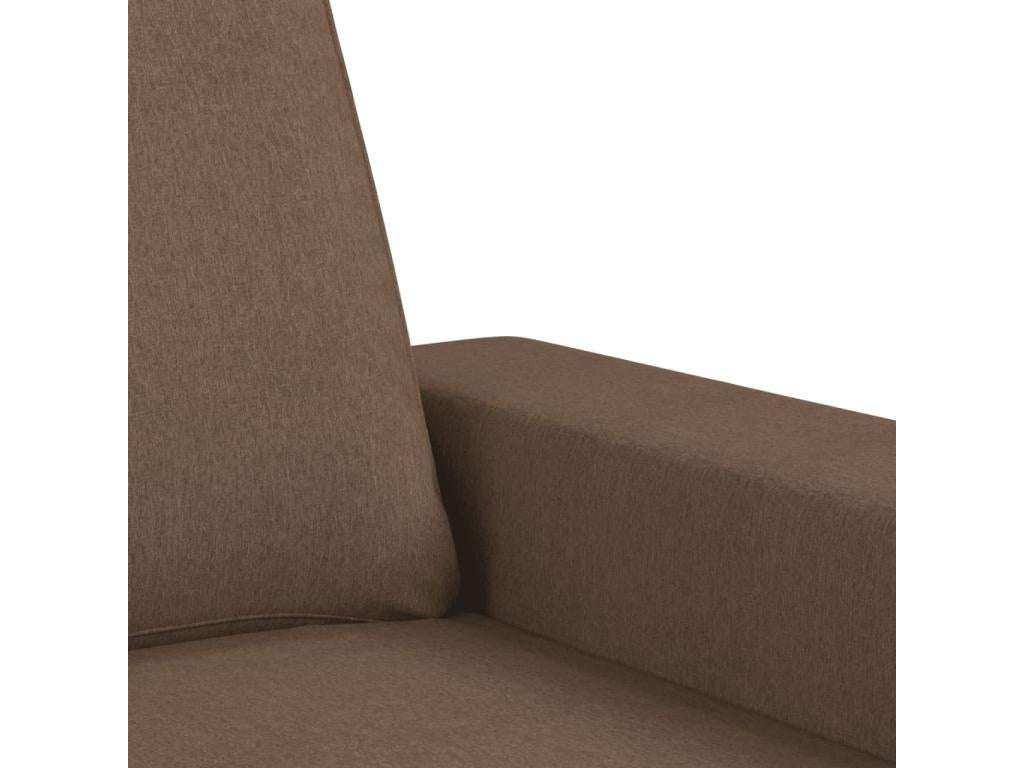 2-seater sofa, brown, 120 cm, fabric, 91478QYMH