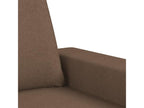 2-seater sofa, brown, 120 cm, fabric, 91478QYMH