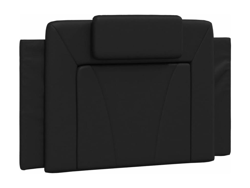 Bed with black mattress 90x190 faux leather 43981TDPE