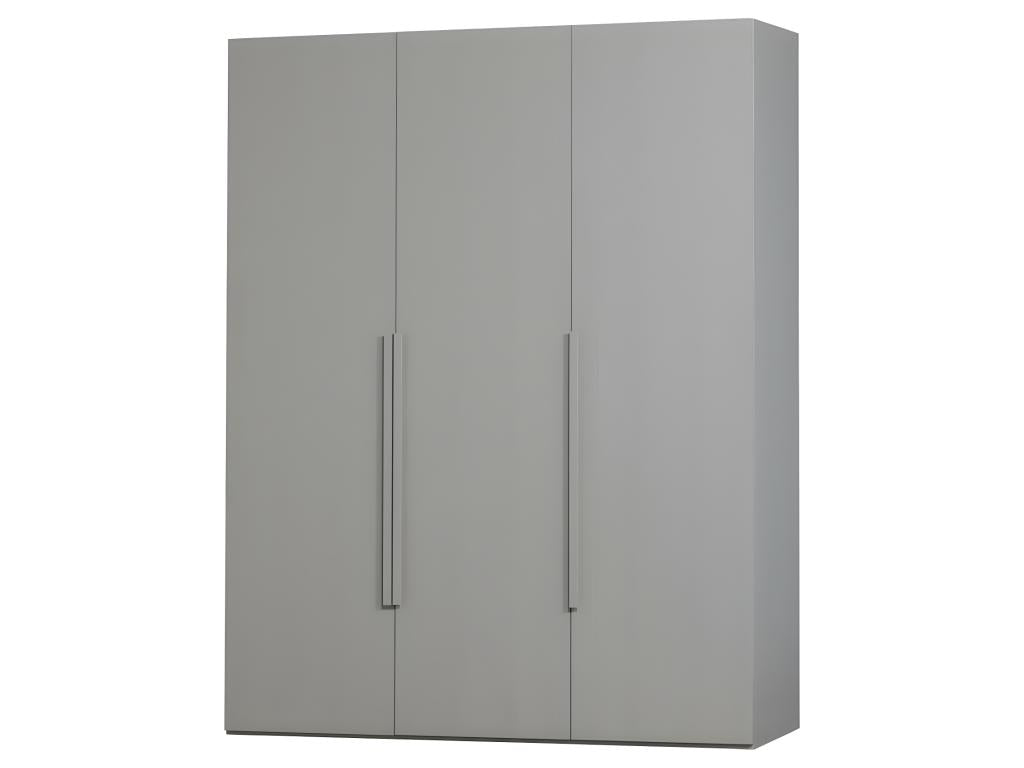 Nidchicshop - 3-Door Wooden Wardrobe H210cm - Light Grey 25507KOHL