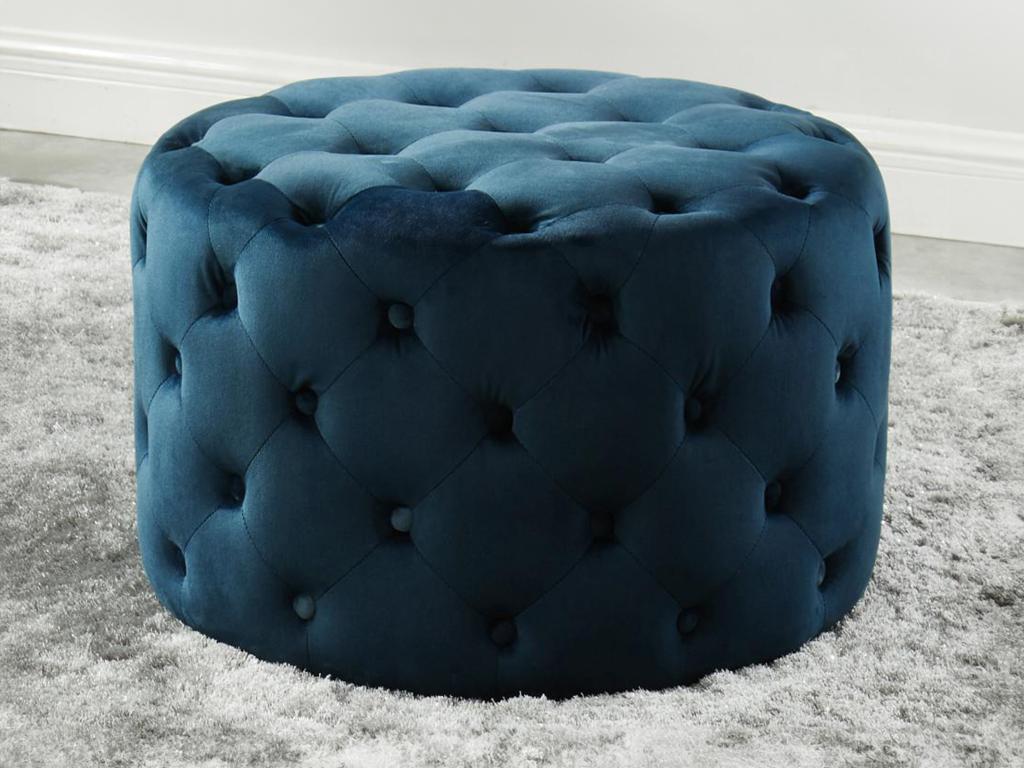 Nidchicshop velvet pouf - Midnight blue 49914BZNM