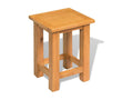 Side table 27x24x37 cm Solid oak wood 88164TRGQ