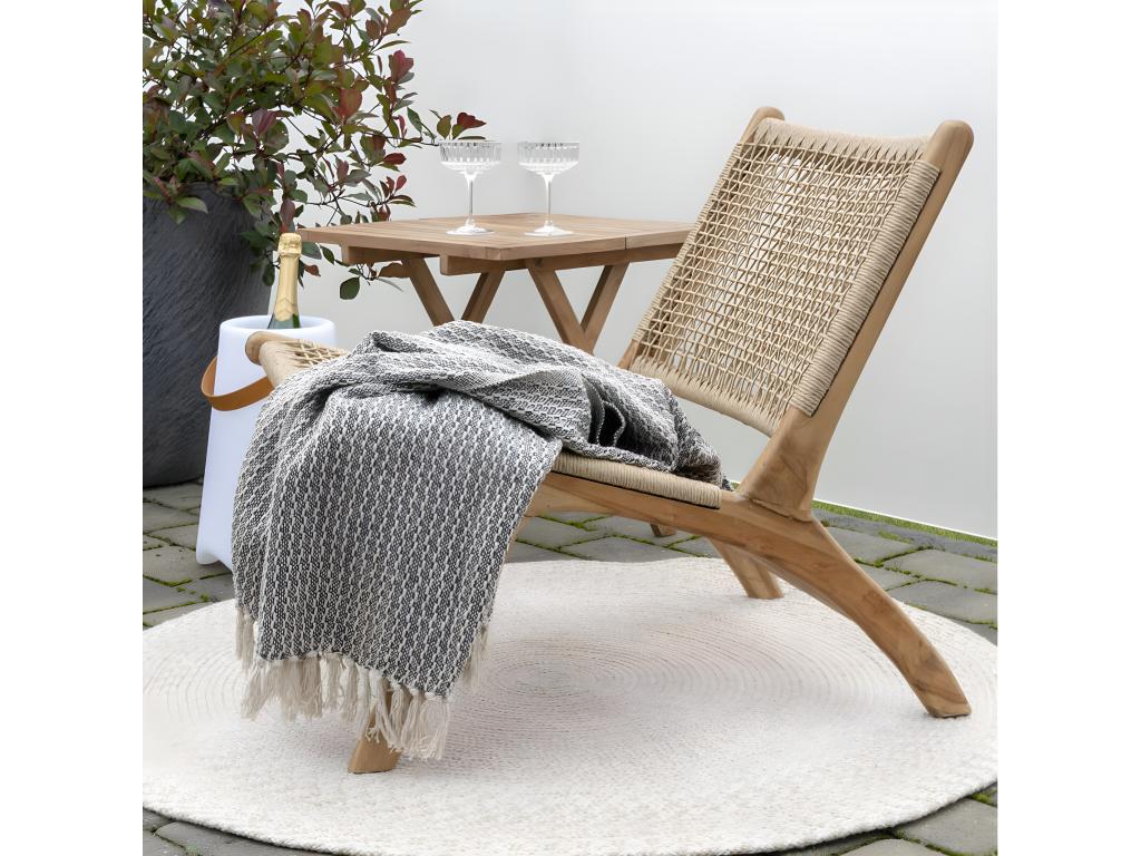 Nidchicshop - Square Coffee Table Solid Natural Teak 86901PGSN