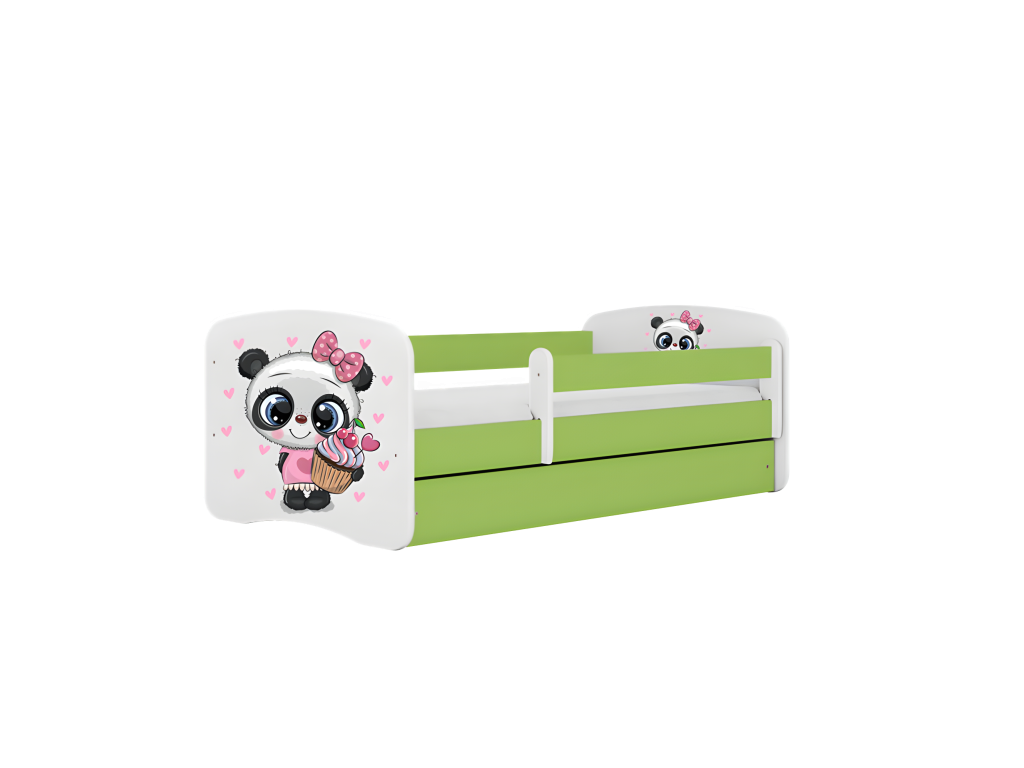 Calmetop green bed with drawer, mattress not included, 180/80 cm, 54657FDTP