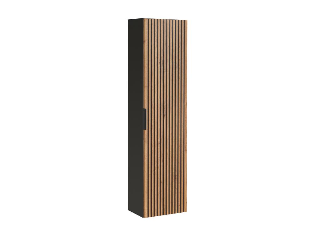 Nidchicshop 1-Door Wall Cabinet, Wood and Black, 73743MJFO