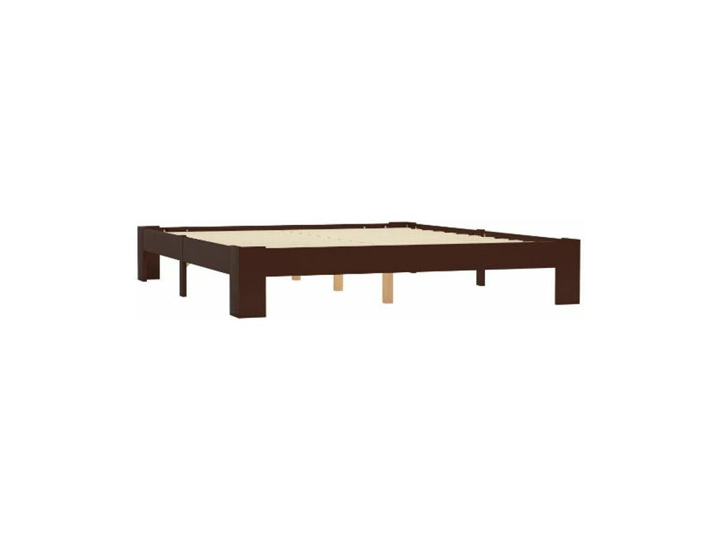 Calmetop solid pine adult bed, brown, 180x200 cm, 68005 DINR
