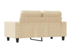 2-seater sofa, cream, 120 cm, fabric, 07827KLMQ