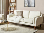 Bohometop Off-White Fabric 3-Seater Sofa 07125QWDB