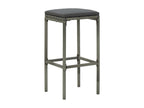 7-piece garden bar set and cushions, Grey Wicker Resin 80414DXUU