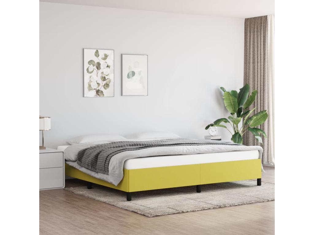 Green Bed Frame 200x200 cm Fabric 83739GQQM