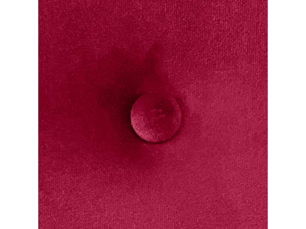 Calmetop Smooth Velvet Headboard with Buttons 105x115 with Bed Legs 105 - Red 00244EVTN