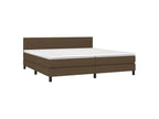 Calmetop bed base with mattress and LED, dark brown, 200x200 cm, 83023ZNSX