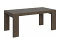 Nidchicshop extendable rectangular table (180 to 284cm) in dark wood - 4-legged stand 03834KNYD
