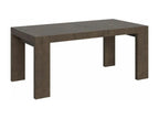 Nidchicshop extendable rectangular table (180 to 284cm) in dark wood - 4-legged stand 03834KNYD