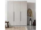 Nidchicshop - 3-Door Wooden Wardrobe H210cm - Light Grey 25507KOHL