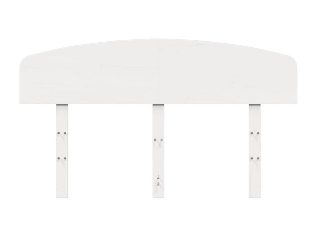 White headboard 120cm solid pine wood 74768SYUS