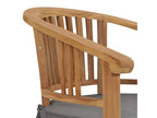 Garden chairs with cushions, 2 pieces, solid teak wood, 11435IMAE