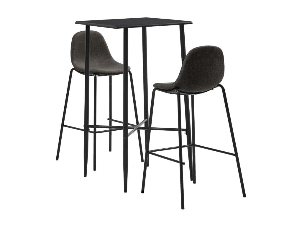 3-piece bar set, dark grey fabric, 58175SKAJ
