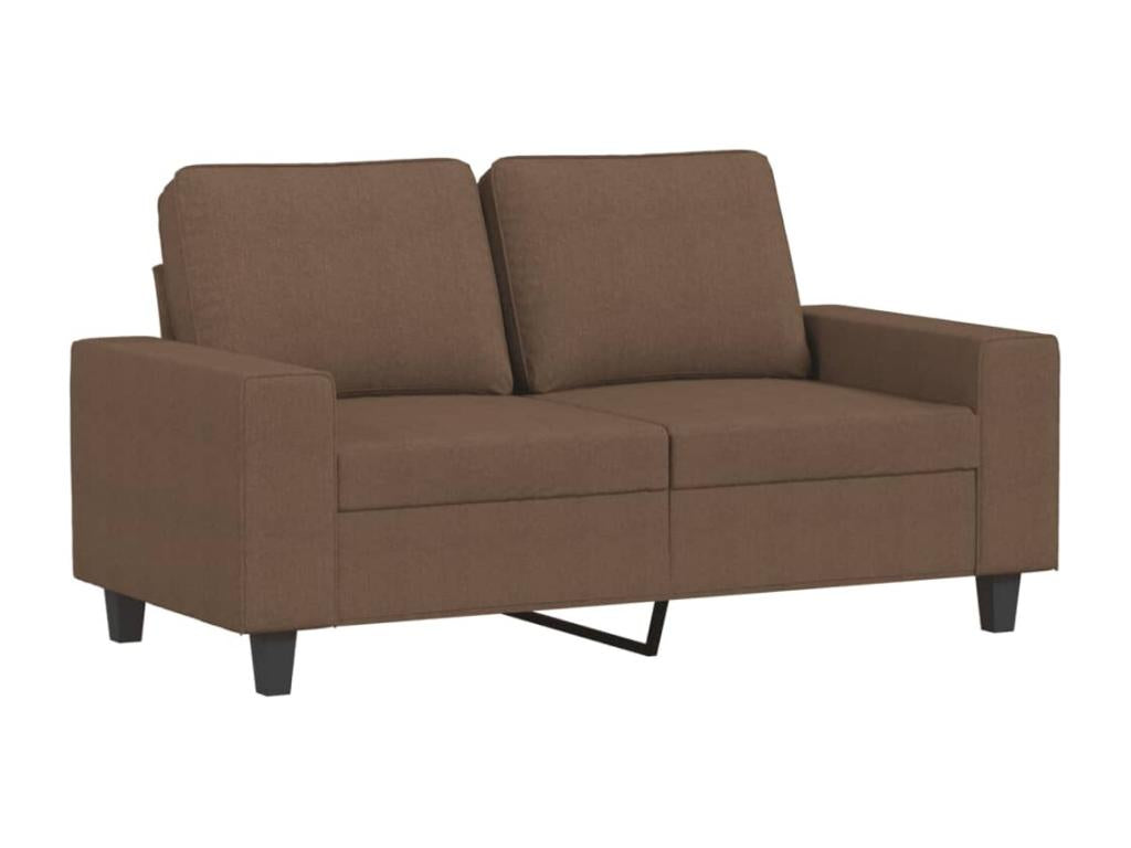 2-seater sofa, brown, 120 cm, fabric, 91478QYMH