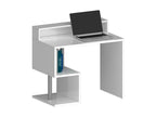Calmetop 48940IQWA Compact High Desk 100x50x92.5cm with Storage