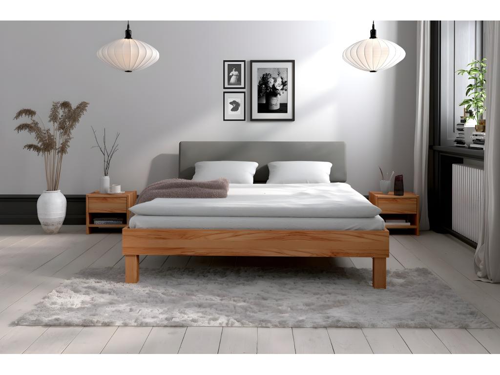 Nidchicshop - 120x200 Bed in Natural Oiled Wild Oak 26358AHIH