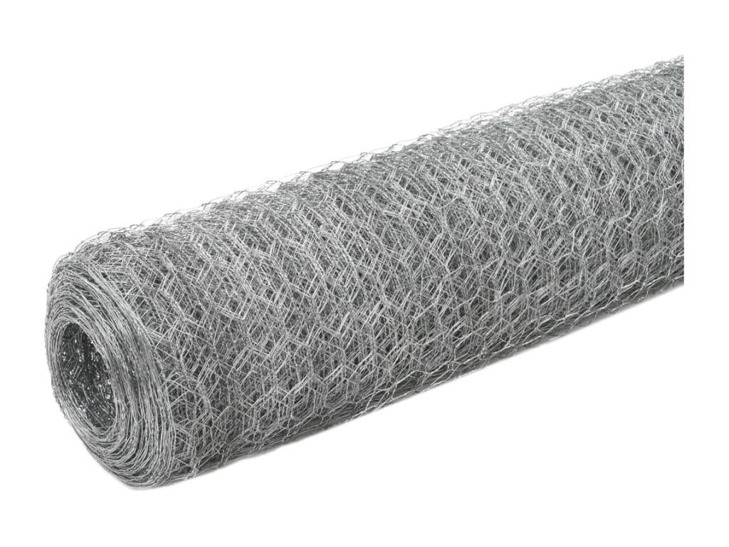 Aviary wire mesh, galvanized steel, 25 x 1.2 m, silver, 3 52475ANBB