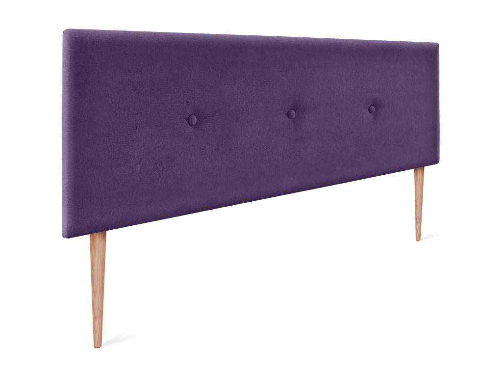 Calmetop Smooth Fabric Headboard with Buttons 160x105cm with Legs for 150/160cm Beds - Calmetop 13794RQFR