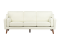 Bohometop Off-White Fabric 3-Seater Sofa 07125QWDB