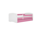Calmetop pink bed, plain, no pattern, no drawer, no mattress, 160/80 cm, 12431BQAI