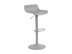 Bar stool x1, grey metal, 43x44x68.5 cm, 10 0004535 74602RYSP