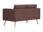 2-seater brown fabric sofa 116x70x73 cm 02 0020686 21156PCXB