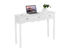 Wooden Console Table/Entryway Table with 3 Drawers, Versatile Use for Living Room, Bedroom, Office, 100x32x75 cm, Vintage White, 93770MFDV