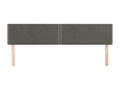 2-Piece Headboard Set, Dark Grey, 80x5x78/88 cm, Velvet, 06062EEDA