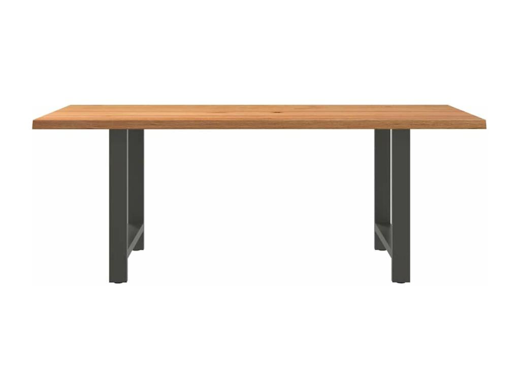 Light brown rectangular solid oak dining table 41051MNTM